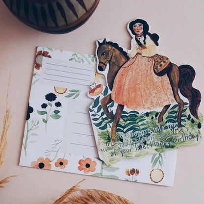 Galloping Birthday Die Cut Card · Small Adventure