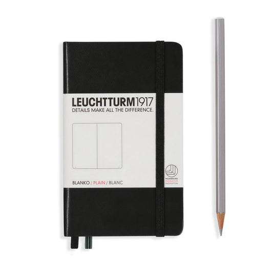 Black Pocket A6 Plain Hardcover Notebook · Leuchtturm1917