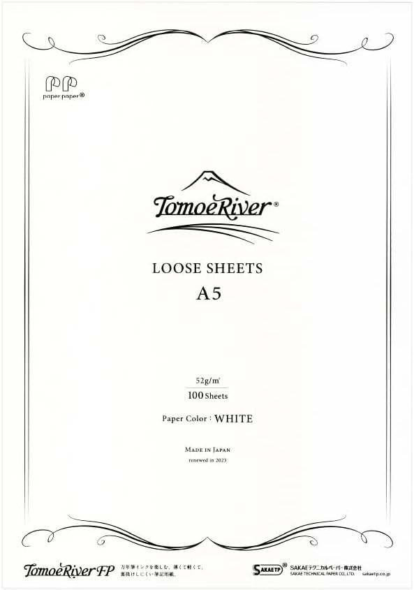 A5 White Blank Loose Leaf Tomoe River Paper