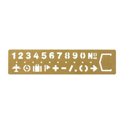 TRAVELER'S Company Brass Template Bookmark