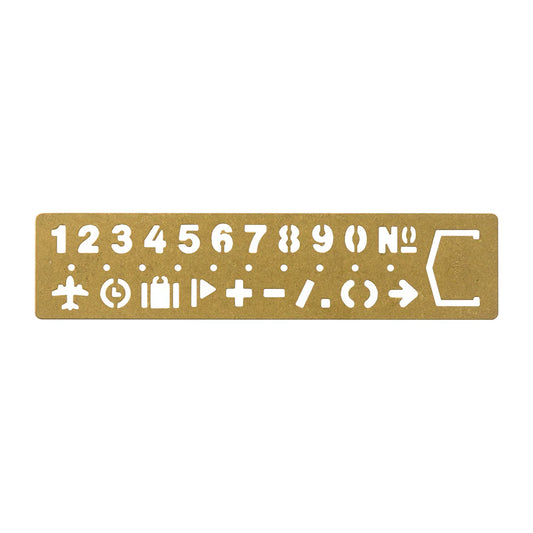 TRAVELER'S Company Brass Template Bookmark