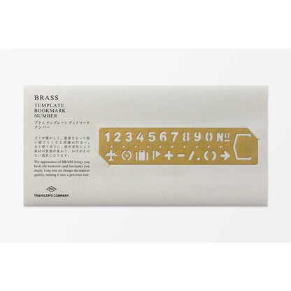 TRAVELER'S Company Brass Template Bookmark