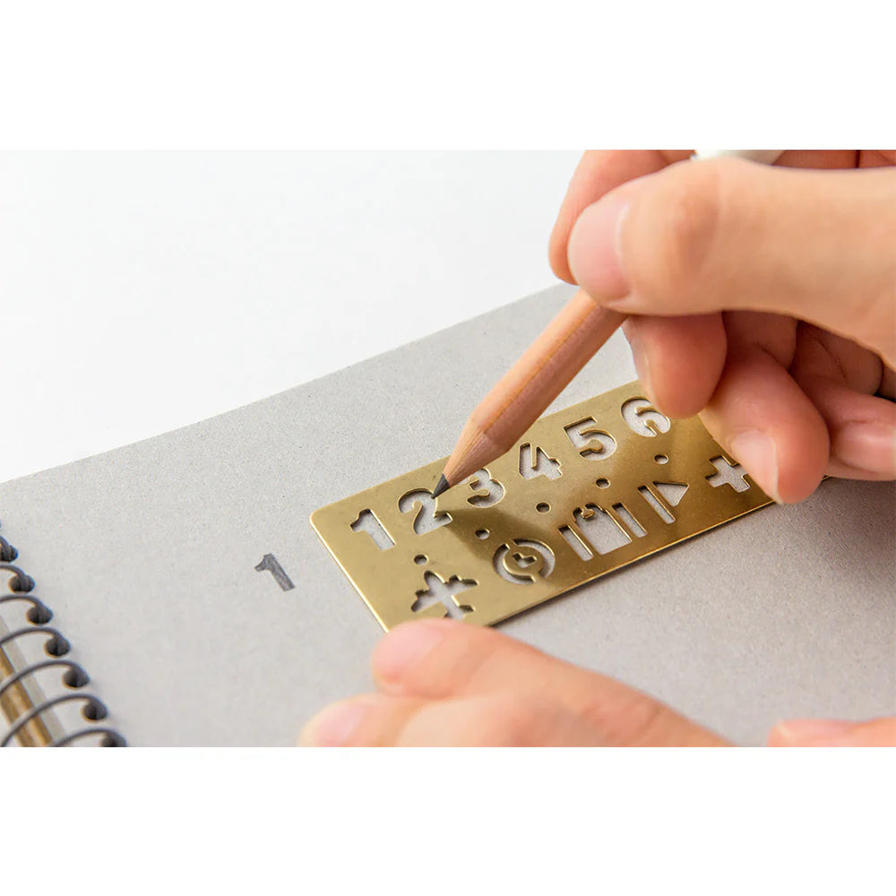 TRAVELER'S Company Brass Template Bookmark