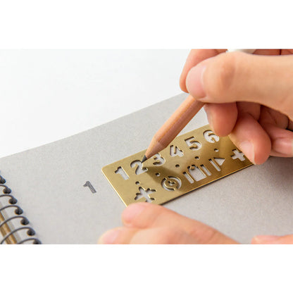 TRAVELER'S Company Brass Template Bookmark