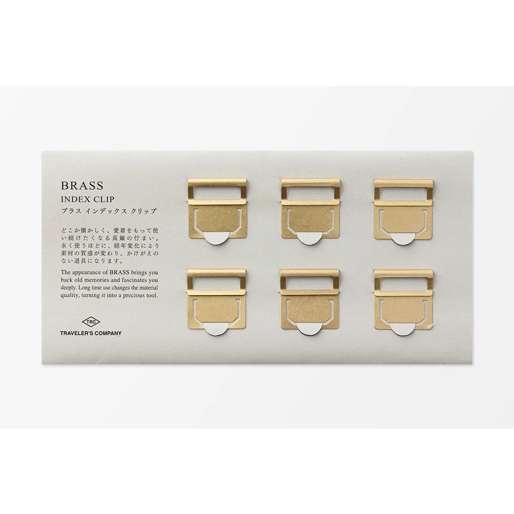 TRAVELER'S Company Brass Index Clips