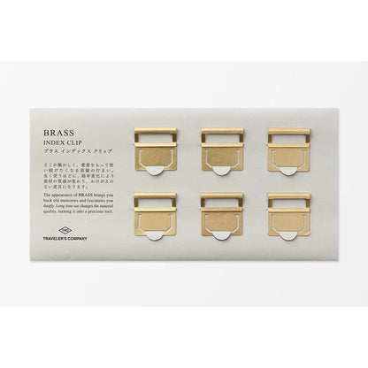 TRAVELER'S Company Brass Index Clips