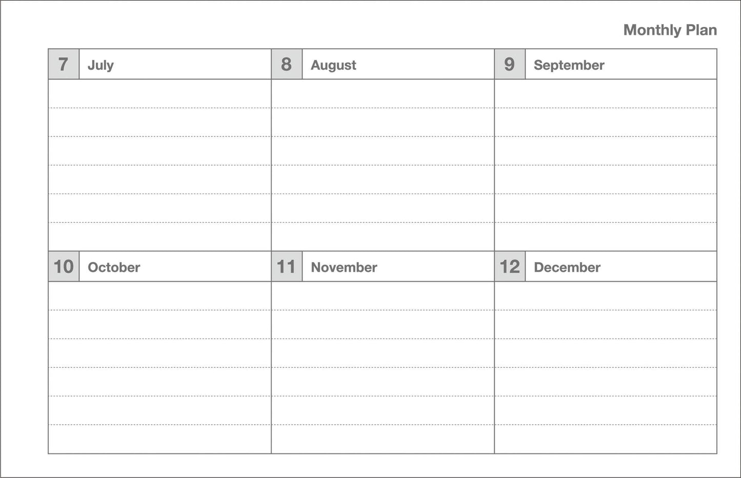 Mark's Day Free Weekly Schedule《Black》