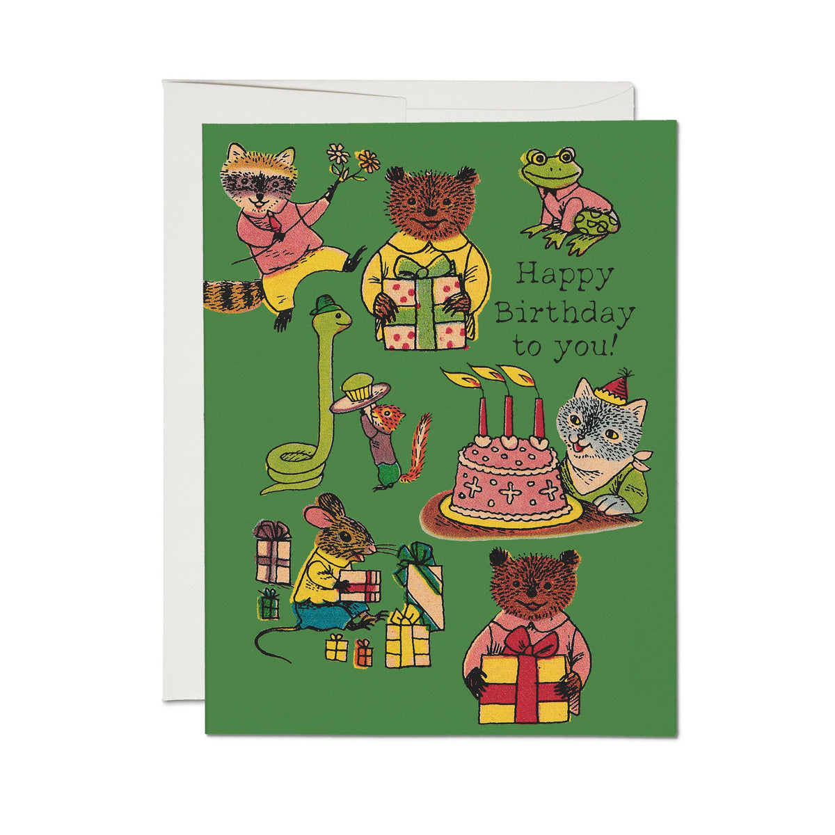 Critter Wishes Richard Scarry Birthday Card · Red Cap Cards