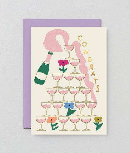 Congrats Champagne Card · Wrap