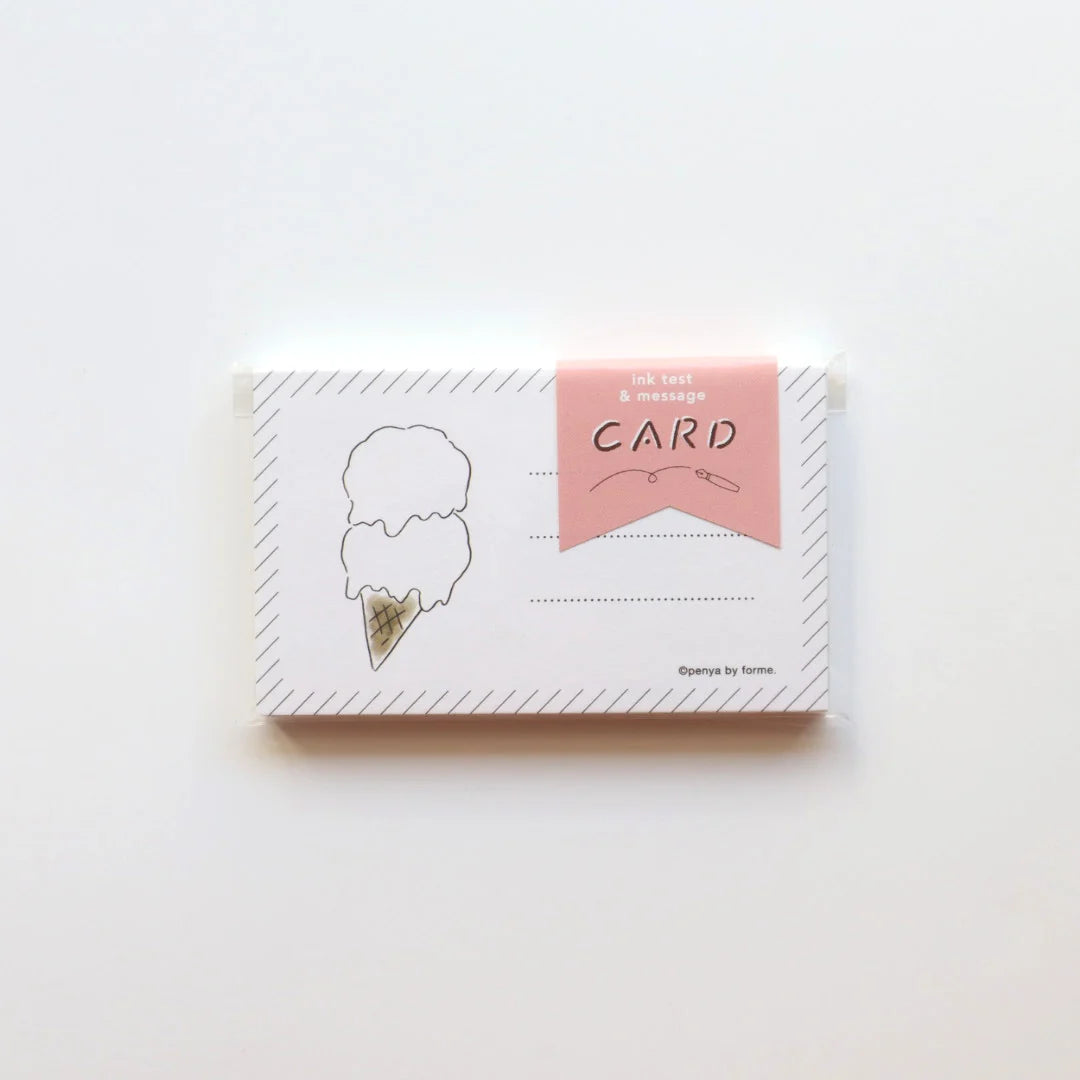 Ice Cream Ink Swatching Cards · forme.