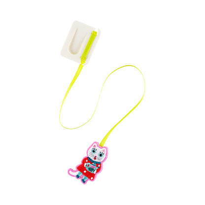 Yumi Kitagishi: White Cat Embroidered Bookmark · Hobonichi