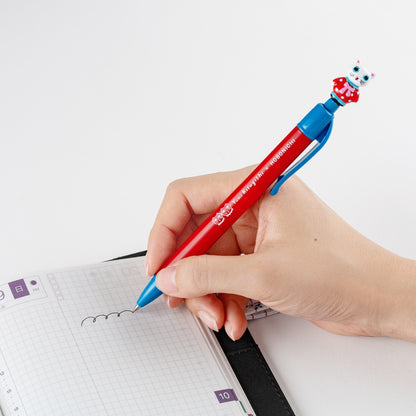 Yumi Kitagishi White Cat Ballpoint Pen · Hobonichi