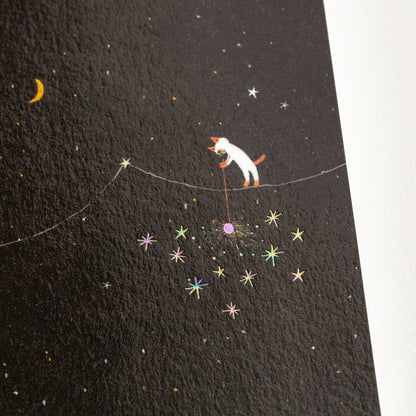 Hobonichi Hiroko Kubota: Another Night of Falling Star Sparklers Graph Notebook