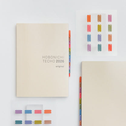 Hobonichi TSUKI no IRO: Index Stickers