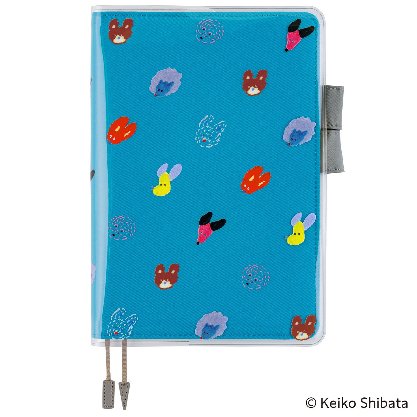 Keiko Shibata: Dog Ears Fluttering in the Wind《Clear Cover for A5 Fabric Cover》 · Hobonichi