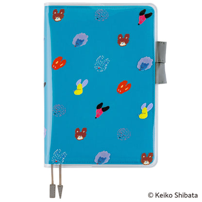 Keiko Shibata: Dog Ears Fluttering in the Wind《Clear Cover for A5 Fabric Cover》 · Hobonichi