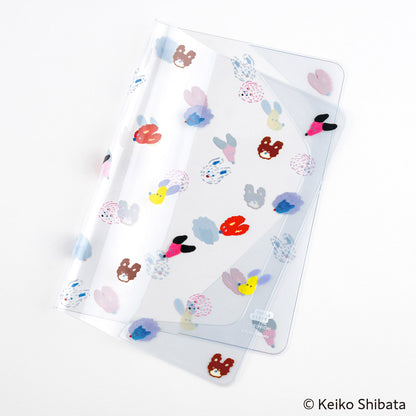 Keiko Shibata: Dog Ears Fluttering in the Wind《Clear Cover for A5 Fabric Cover》 · Hobonichi