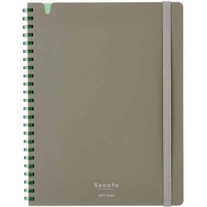 A5 Sooofa 4mm Grid Soft Ring Notebook · Kokuyo