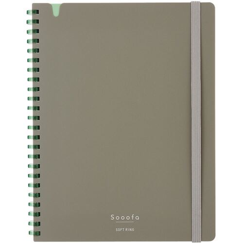 A5 Sooofa 4mm Grid Soft Ring Notebook · Kokuyo