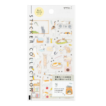 Cat Planner Sticker Sheet · Midori