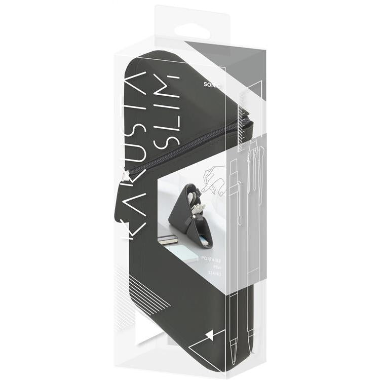 Black Kakusta Slim Portable Pen Stand · Sonic