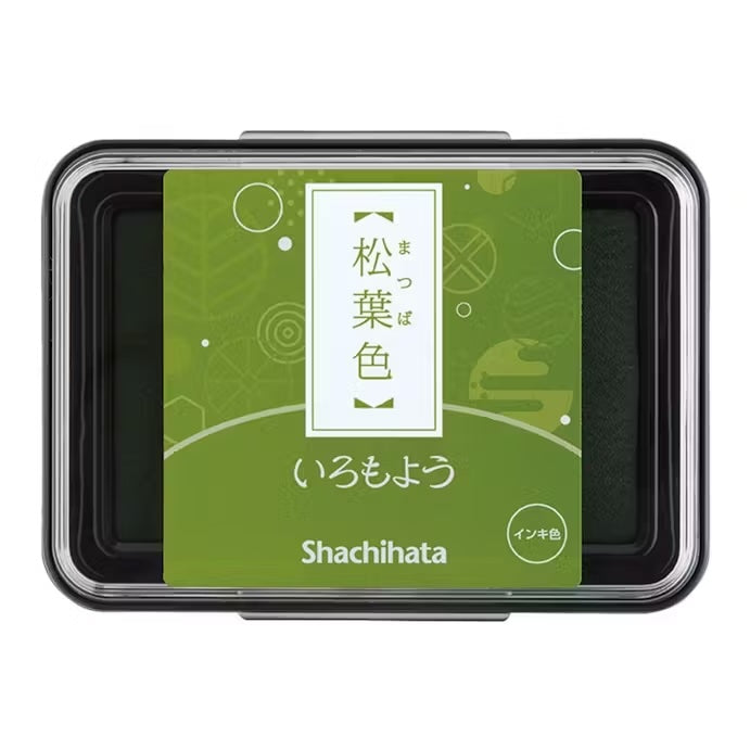 Matsuba (Pine) · Shachihata Iromoyo Oil-Based Ink Pad