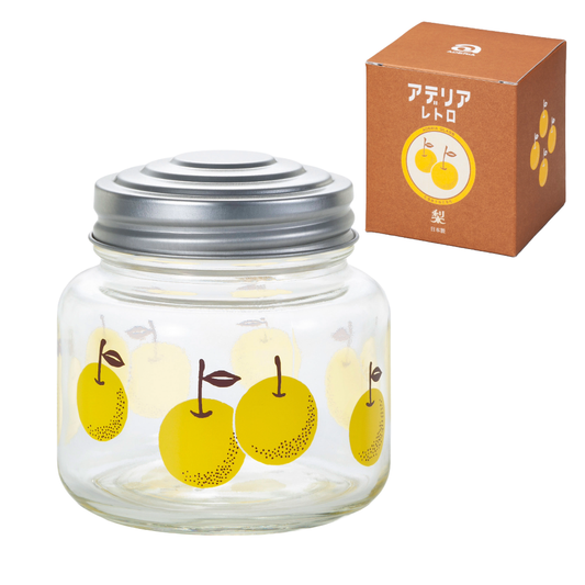Pear Mini Glass Bonbon Jar · Aderia Retro