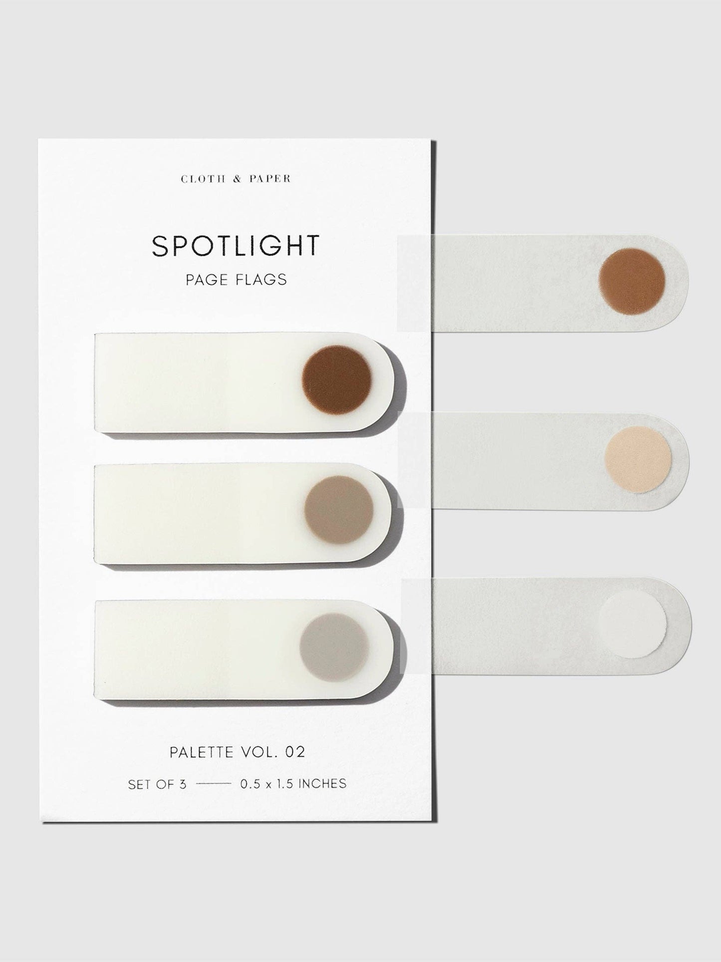 Vol. 1E Spotlight Page Flag Set · Cloth & Paper