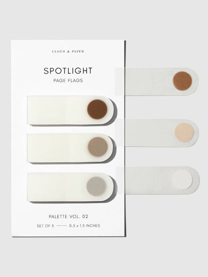 Vol. 1E Spotlight Page Flag Set · Cloth & Paper