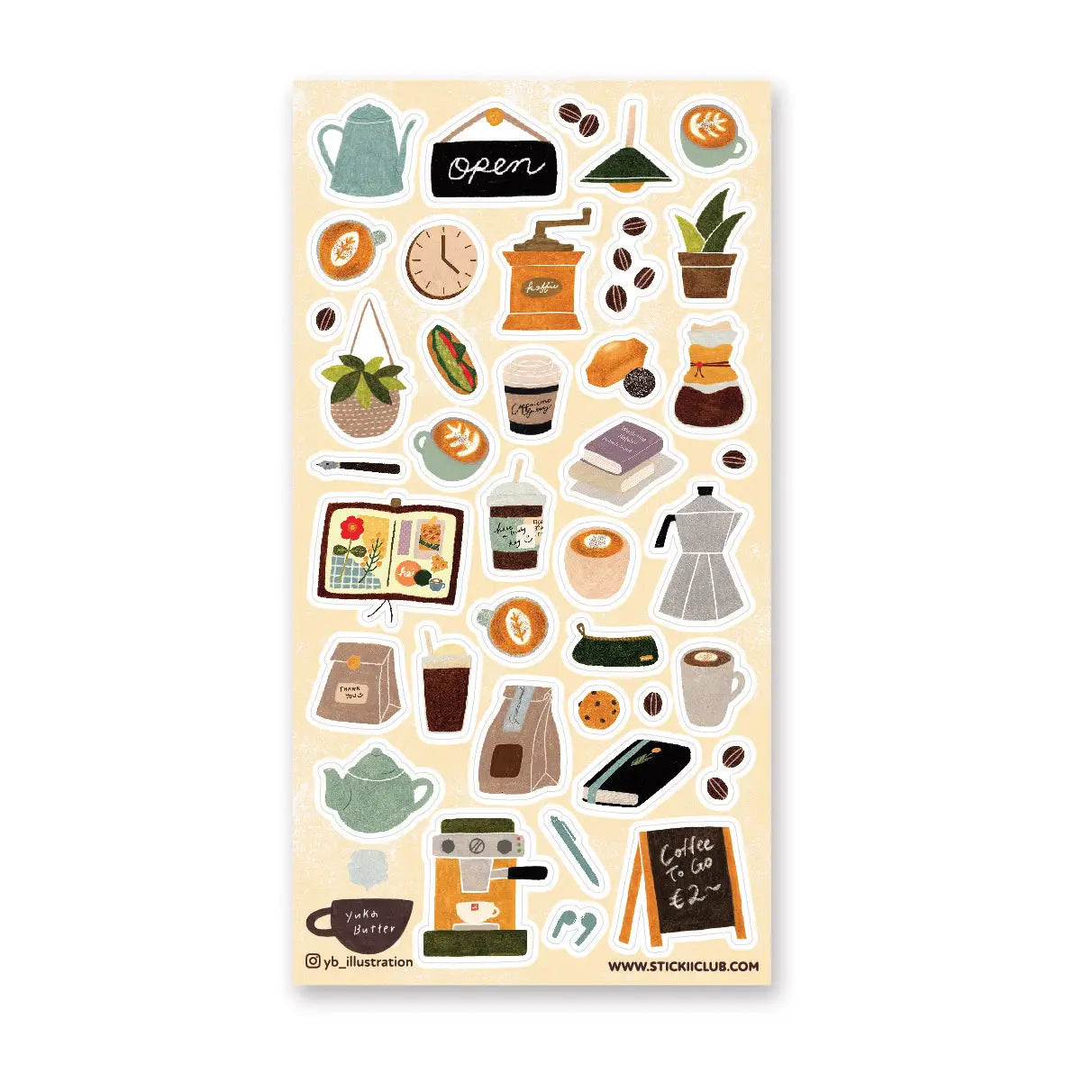 Cafe Joy Sticker Sheet · STICKII