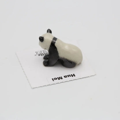 Hua Mei Panda Sitting Porcelain Miniature · Little Critterz