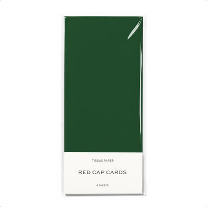 Evergreen Tissue Paper · Red Cap Cards