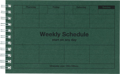 Mark's Day Free Weekly Schedule《Dark Green》