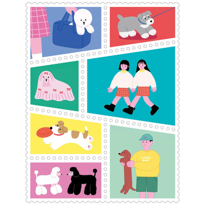 Dog Stamps KITTA Washi Tape · King Jim