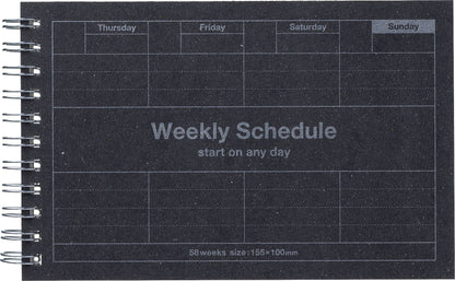 Mark's Day Free Weekly Schedule《Black》