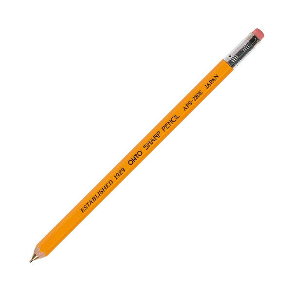 OHTO Wooden Mechanical Pencil 0.5mm - Yellow