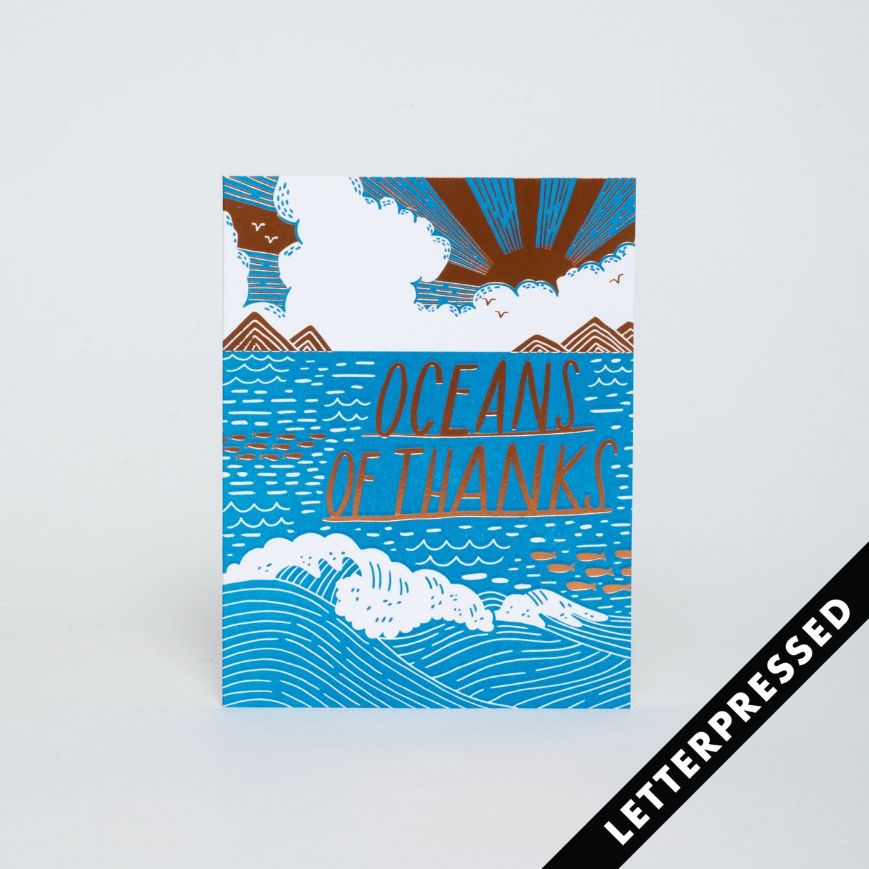 Oceans of Thanks Card · Hello! Lucky & Egg Press