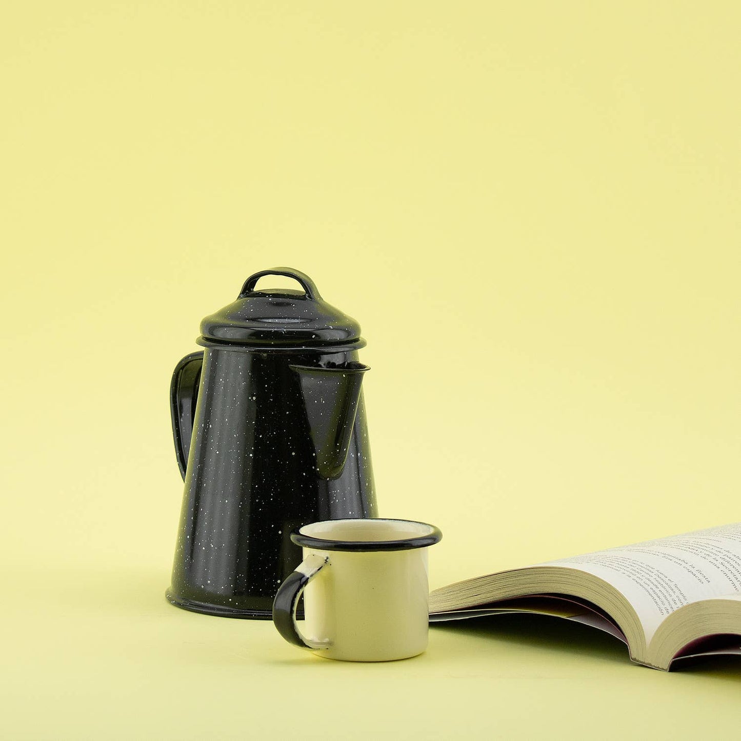 Cream Small Enamel Mug · Utilitario Mexicano