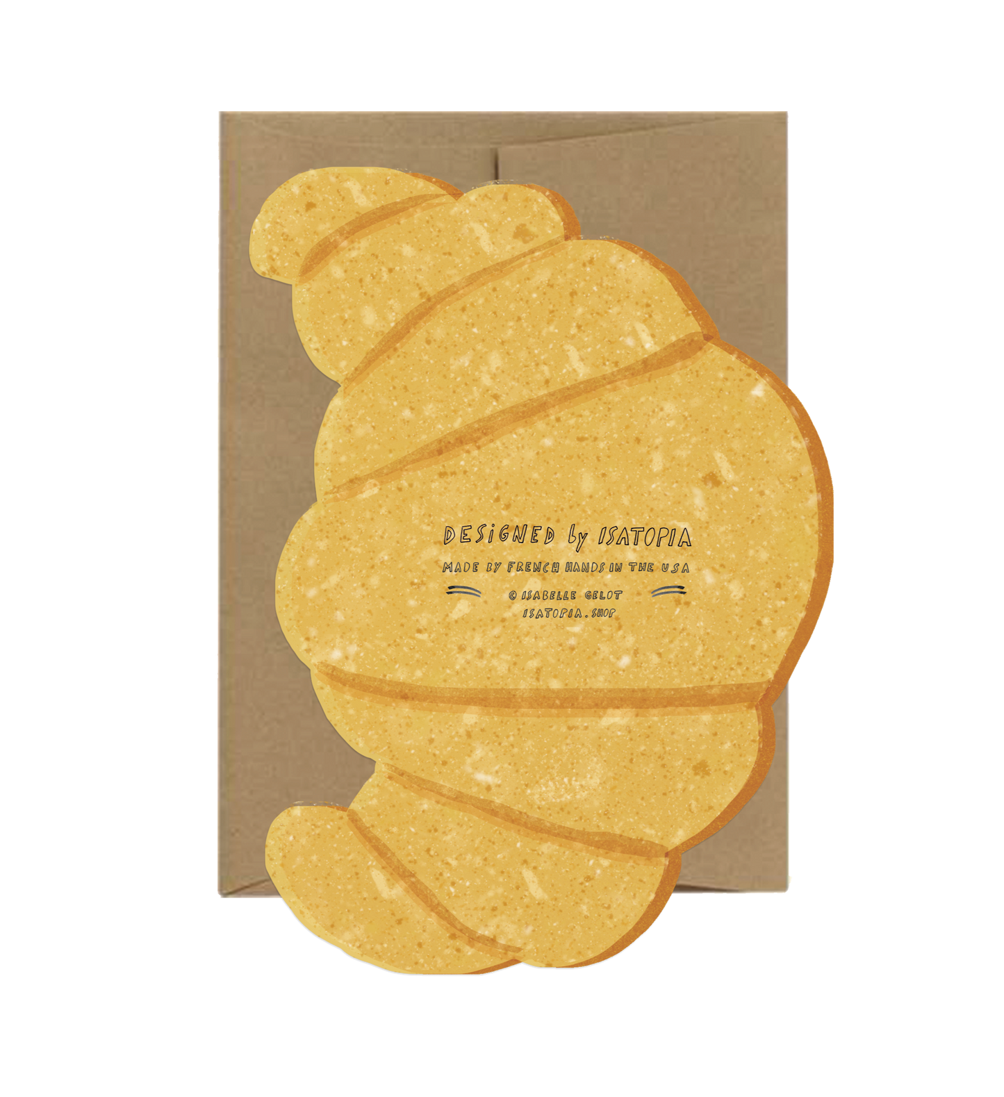 Croissant Die Cut Card · Isatopia