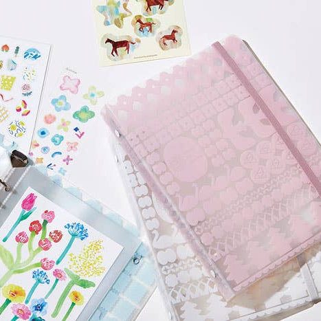 Pink OTONA Sticker Collection Binder · King Jim