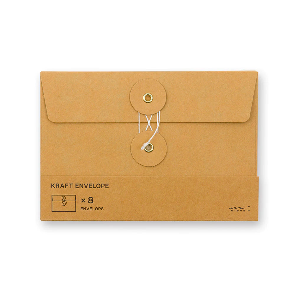 TRC Medium Orange Kraft Envelopes《Set of 8》