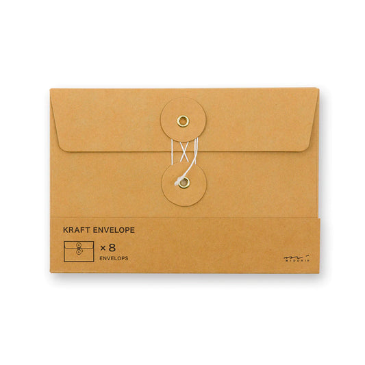 TRC Medium Orange Kraft Envelopes《Set of 8》