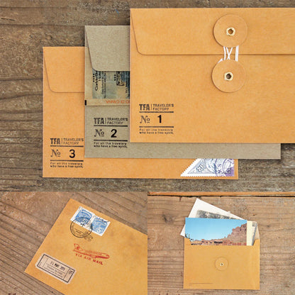 TRC Medium Orange Kraft Envelopes《Set of 8》