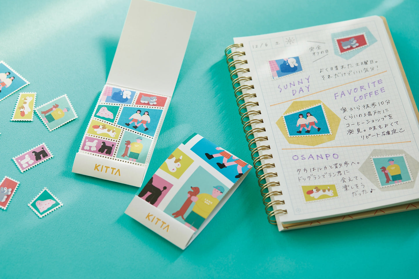 Dog Stamps KITTA Washi Tape · King Jim