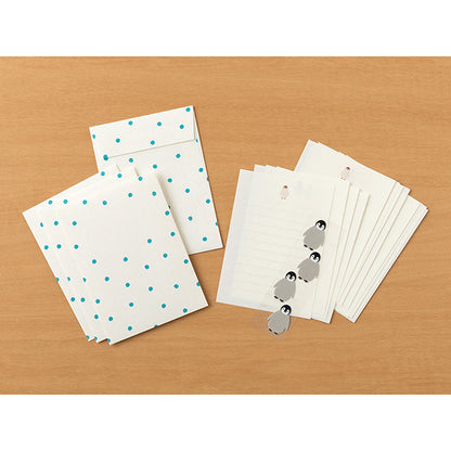 Penguin Letter Set with Stickers · Midori
