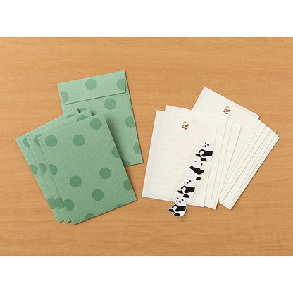 Panda Letter Set with Stickers · Midori