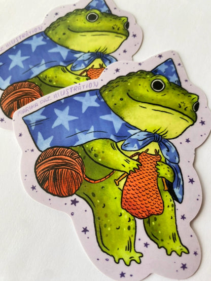 Frog Wizard Sticker · Marika Paz Illustration