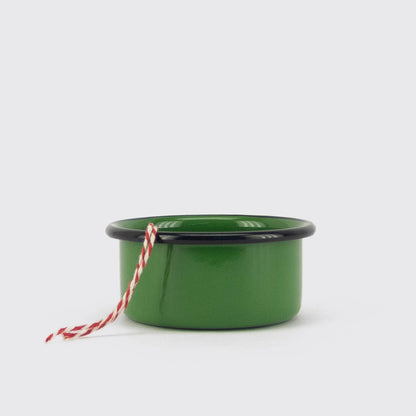 Nopal Green Enamel Sauce Bowl · Utilitario Mexicano