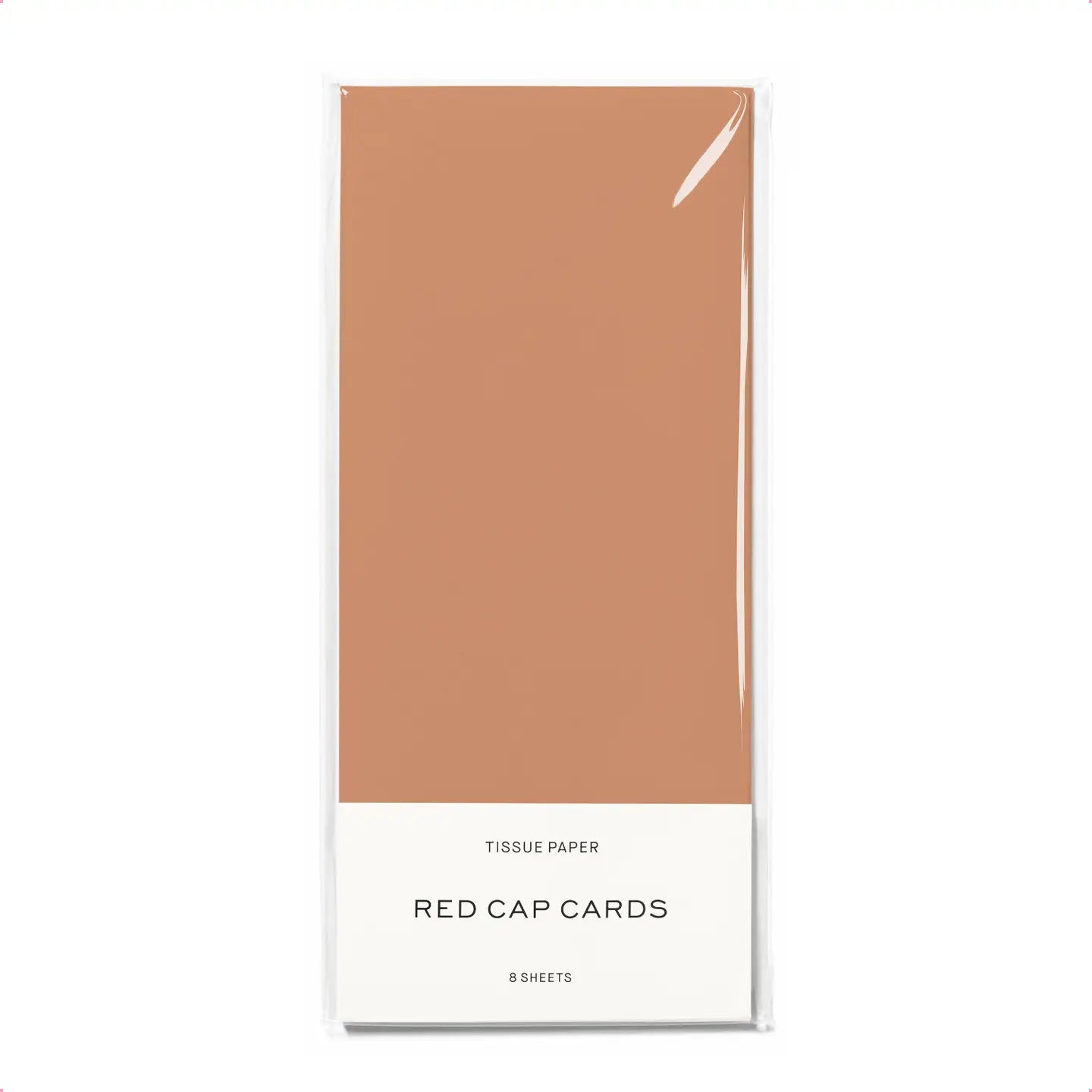 Peach Tissue Paper · Red Cap Cards