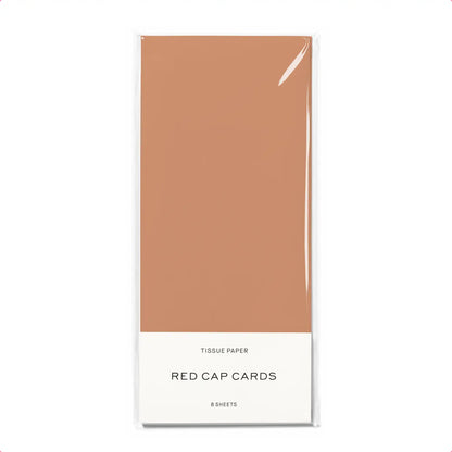 Peach Tissue Paper · Red Cap Cards